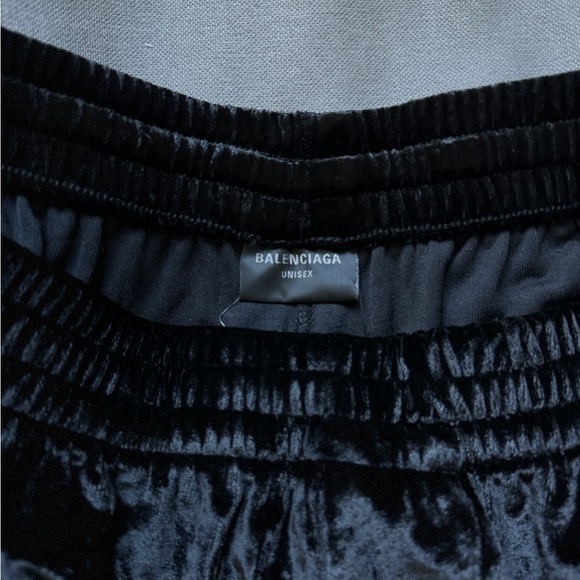BALENCIAGA Unisex Velvet Shorts NWT - Picture 2 of 8